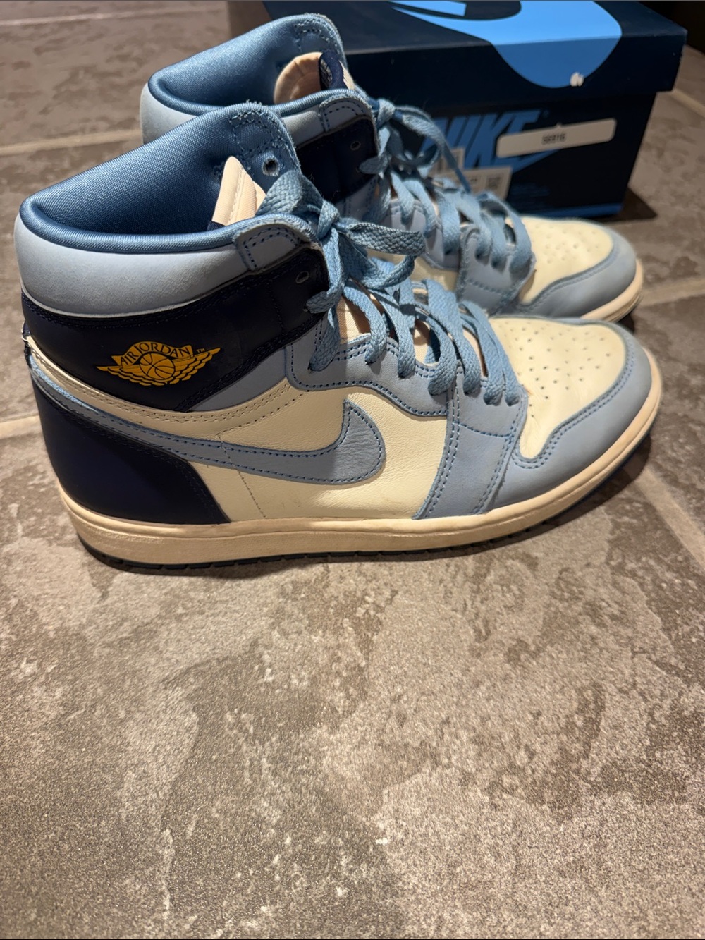 Nike High Top Sneakers - Light Blue & Cream